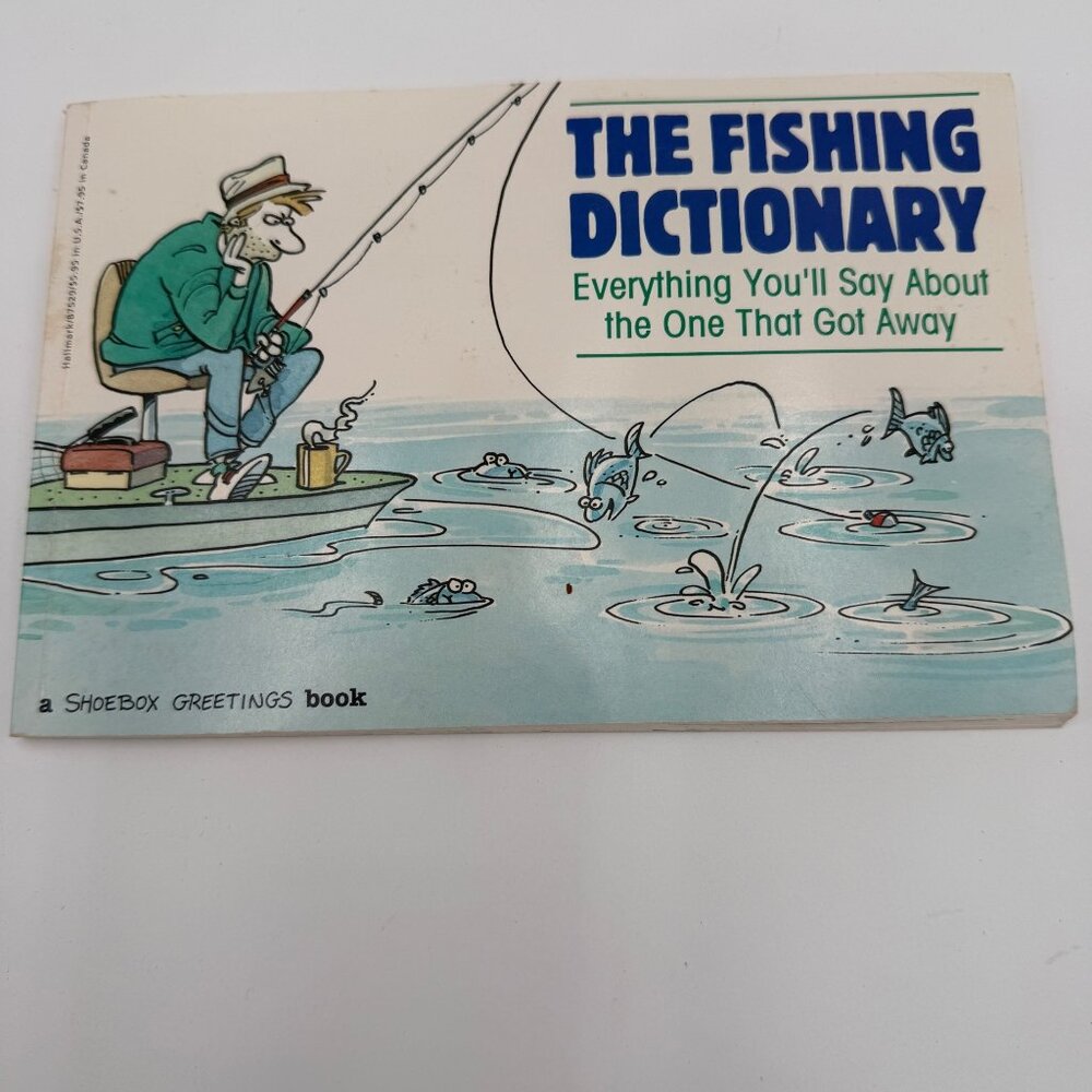 Shoe Box Greetings Book “The Fishing Dictionary” 1992 Hallmark
